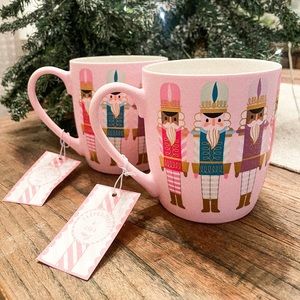 Peppermint and Pine Nutcracker Mugs (set of 2)
